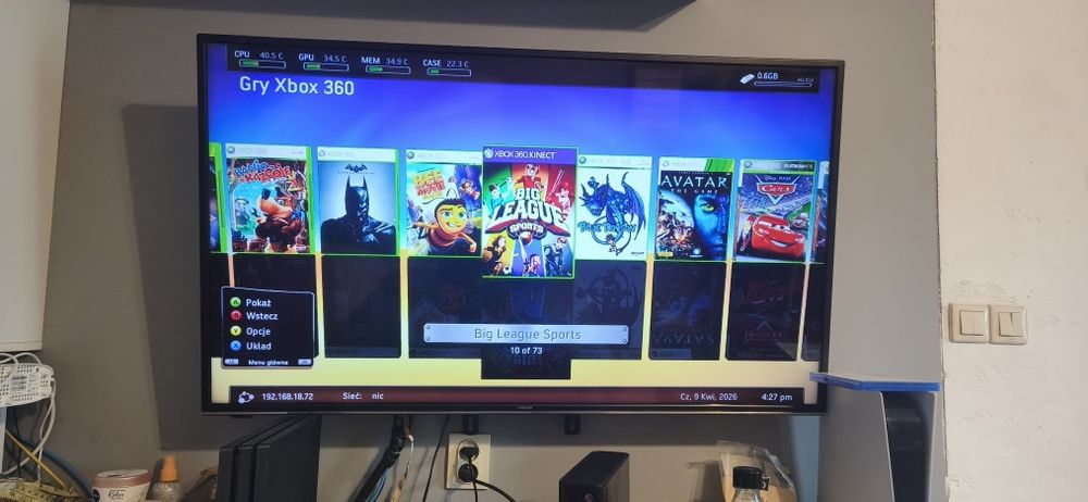 Xbox 360 slim e 500gb po spa dwa pady abadvatarhdd