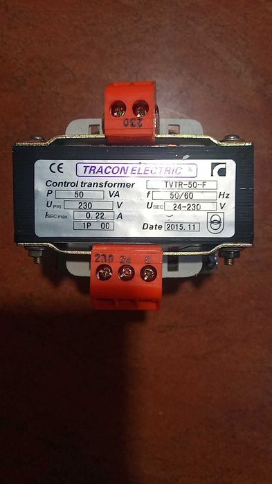 transformator separacyjny 24-230 V TVTR-50-F