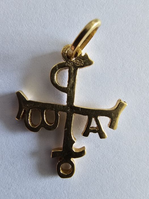 Pendente Cruz Constantino ouro 18k