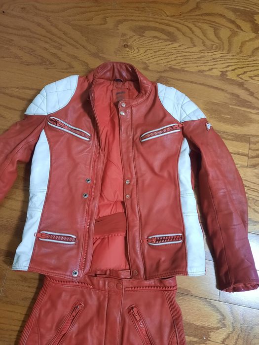 Кожаный мото костюм