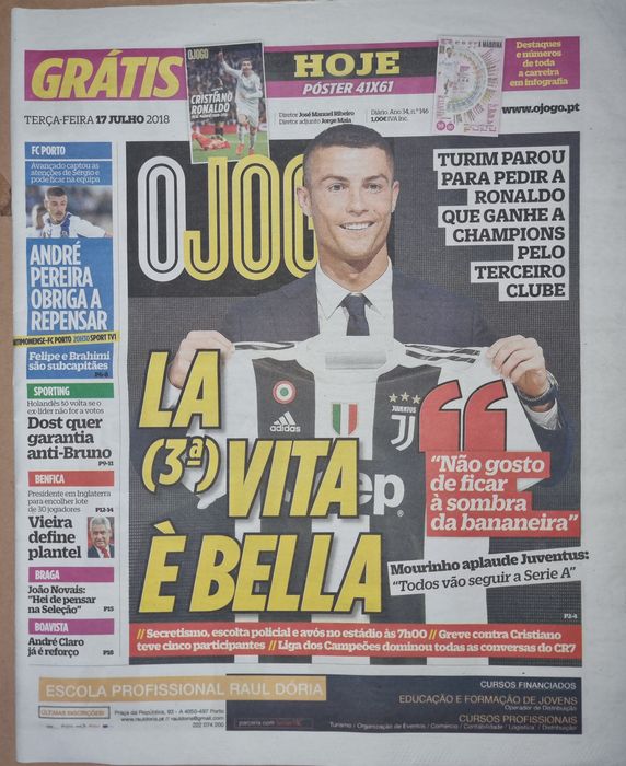 Jornal OJOGO Cristiano Ronaldo