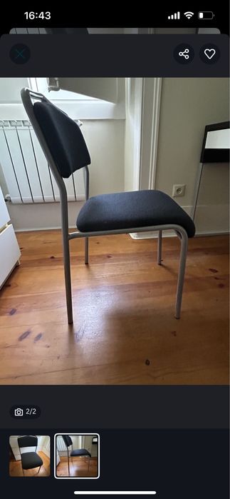 Cadeira para estudo ou sala de jantar (há duas)