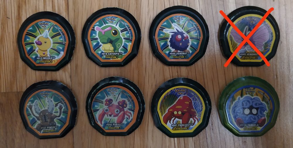 Tazos Pokémon Nox