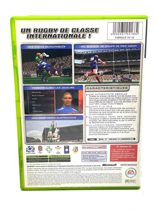 Rugby 2005 XBOX Po Francusku Kompletna