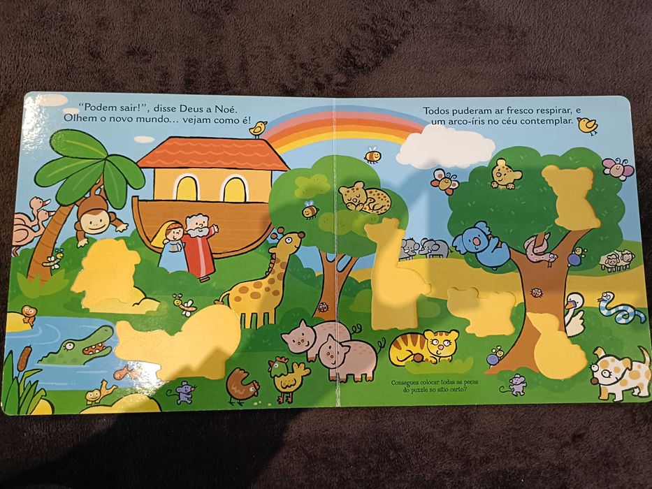 Livro puzzle A Arca de Noé