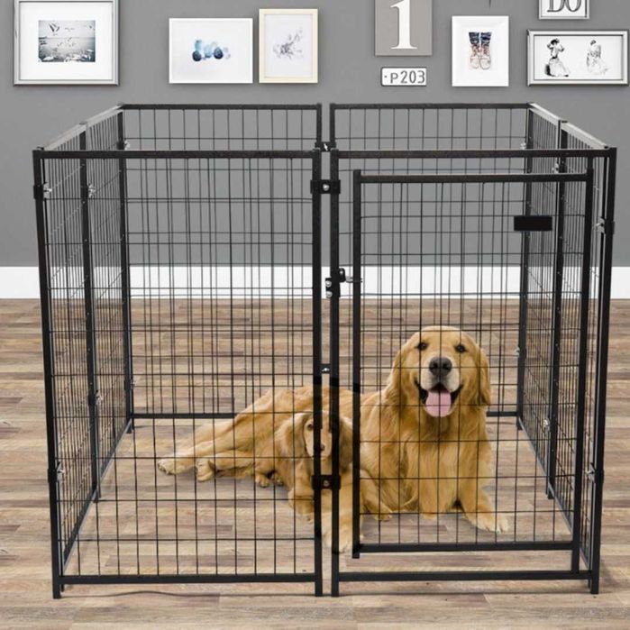 Klatka dla psa kury kota 3x2,2 m wysokość 180 cm kojec metalowy ogrodowy z drzwiami solidna konstrukcja wybieg dla psa kennel outdoorowy