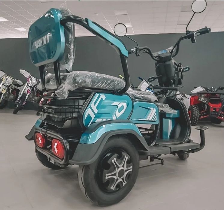 ‼️Електротрицикл 1200 Вт /23ah /72v ДЕШЕВО трицикл‼️