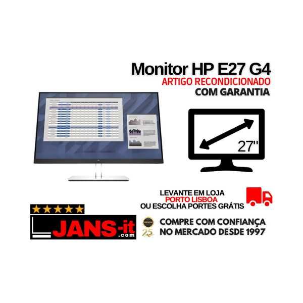 HP E27 G4 Monitor | 27" | 16:9 | 1920x1080 FullHD | IPS LED-backlit64739999559809120