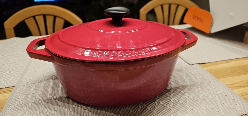 Chasseur garnek żeliwny 27 cm gęsiarka niczym Le Creuset