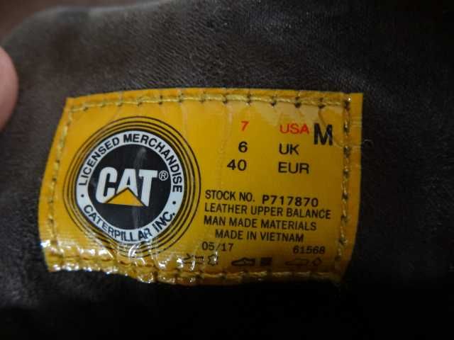 Buty CATERPILLAR DRYTON roz 40 Skóra Półbuty