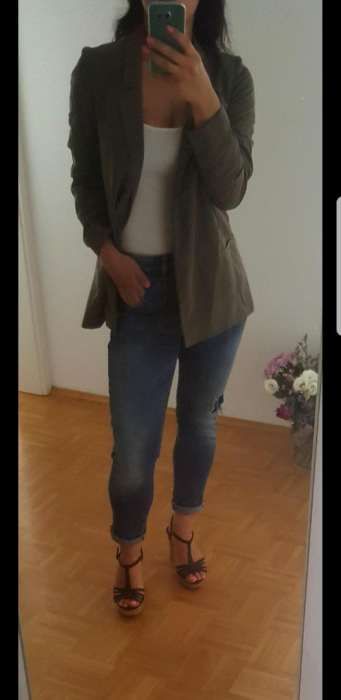 Marynarka khaki Oysho