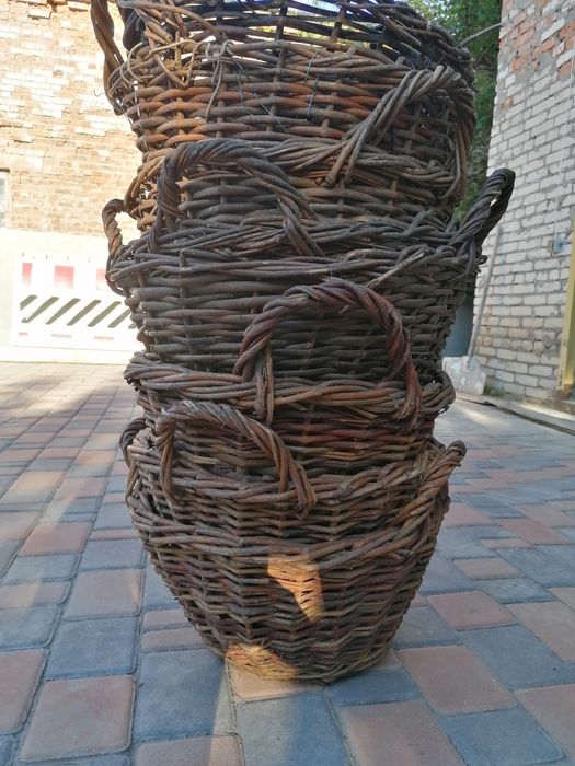 Корзина лоза деревняні декор великі