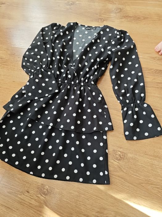 Sukienka w kropki groszki retro vintage lata 60