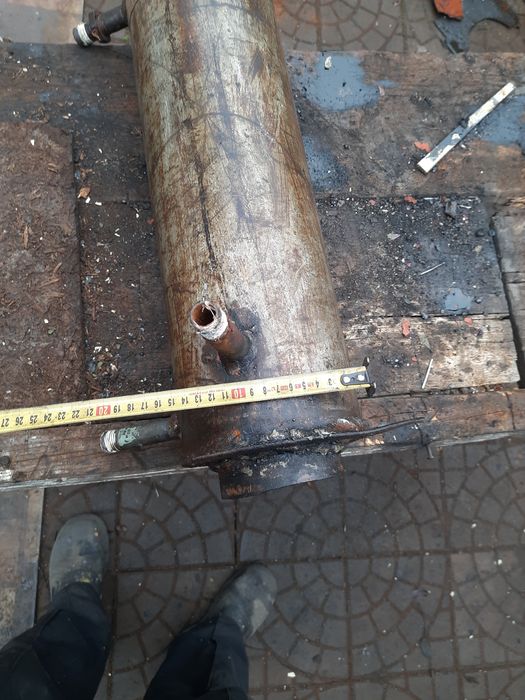 Боллер на дымоход,  теплообменник.