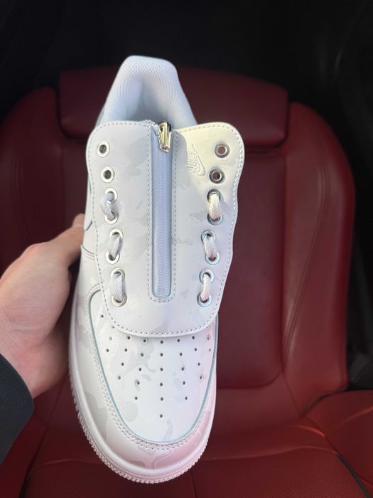 (БЕЗ ПЕРЕДОПЛАТИ) Nike Air Force 1 Shroud White Camo найк аір камуфляж
