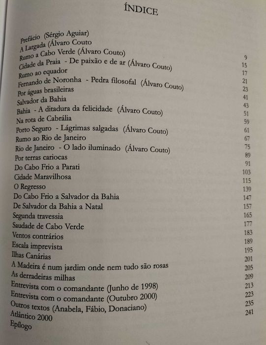 António de Abreu Freire - Brasil 500 anos - Diário de bordo