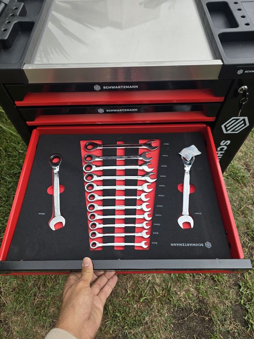 Carrinho de ferramentas gavetas 7 completas novo