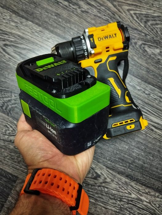 Адаптер перехідник акумулятор Festool 18V на інструмент DeWalt