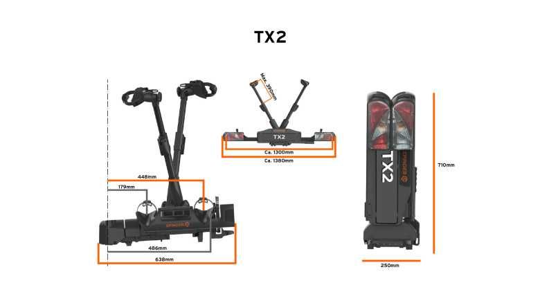 Spinder Tx2 Led Bagażnik składany Elektryki Pokrowiec Gratis Raty0% Fv