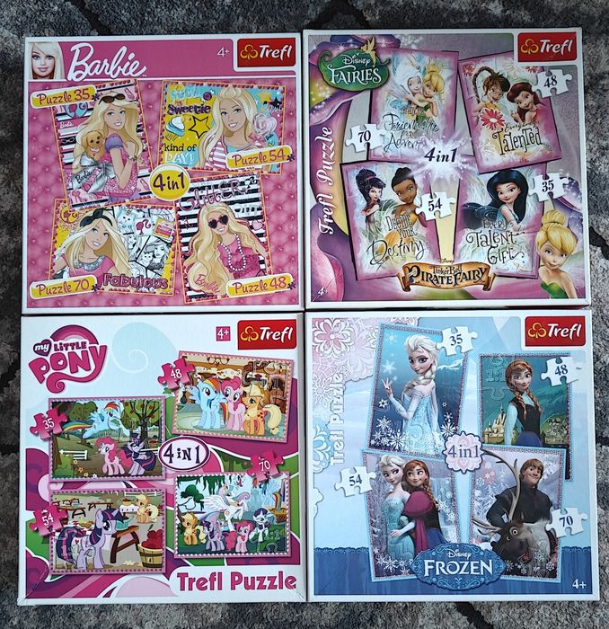 Puzzle 4 in 1 na wiek 4+