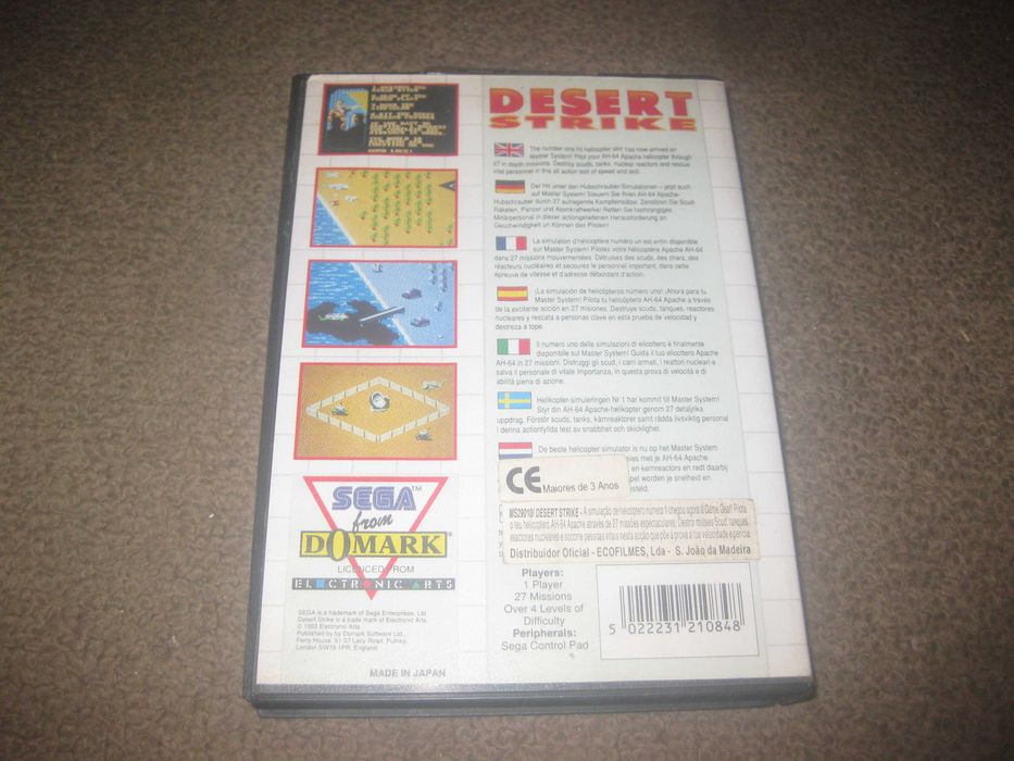 Jogo "Desert Strike" para Sega Master System!