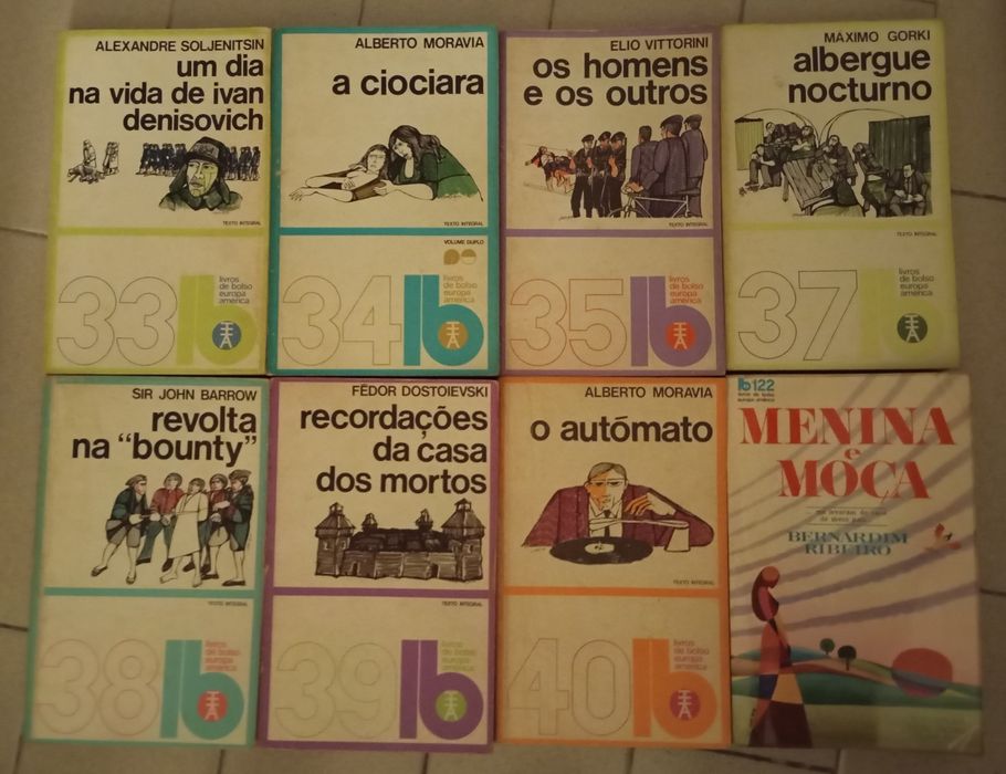 Vários Livros de Bolso da Europa-América