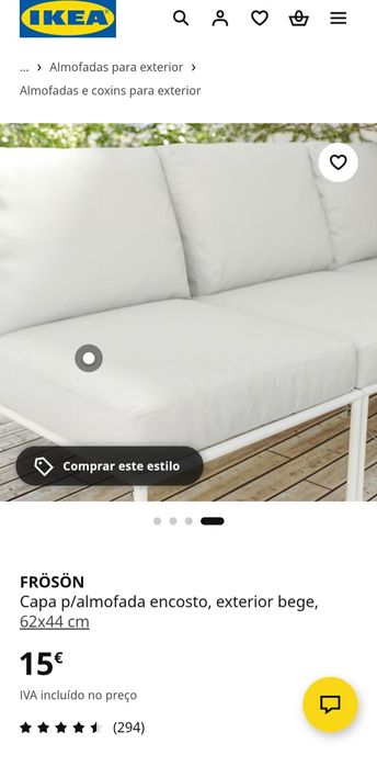 Capas p/ almofada de exterior FROSJON