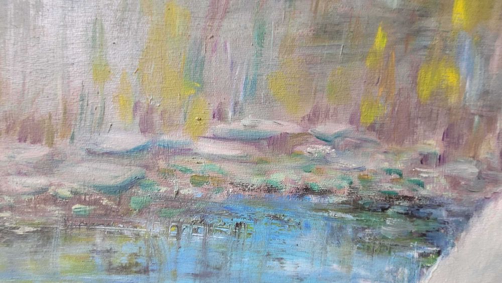 Obraz olejny ręcznie malowany 50x70 cm "Pies"