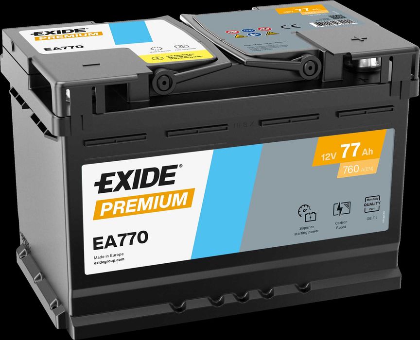 Акумулятор EXIDE Premium Carbon Boost 2.0 6ст 47Аг-100Аг  Іспанія