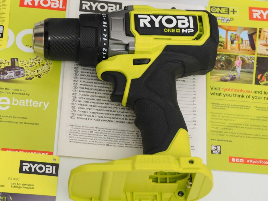 RYOBI RDD 18 X wkretarka bezszczotkowa Moc 95Nm Germany