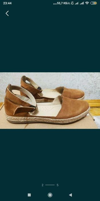 Босоніжки жіночі шкіряні