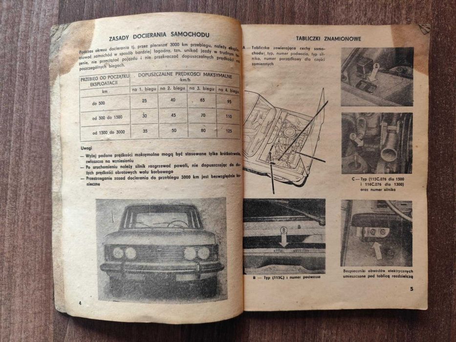 Instrukcja Polski Fiat 125P   niski nakład