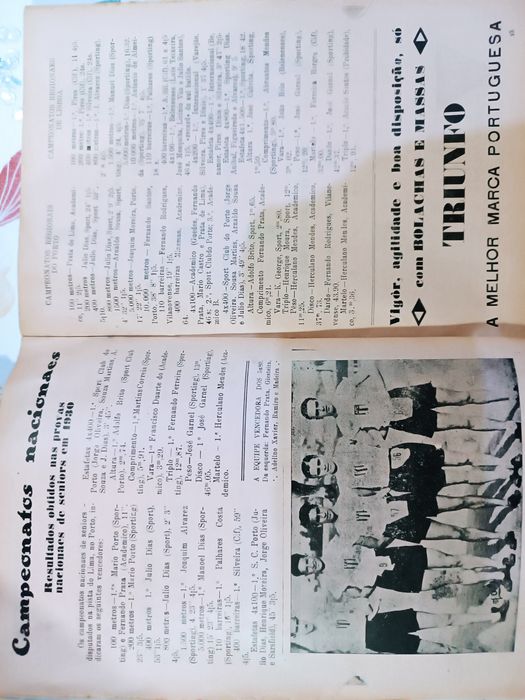 Almanaque de sports 1931 muito raro