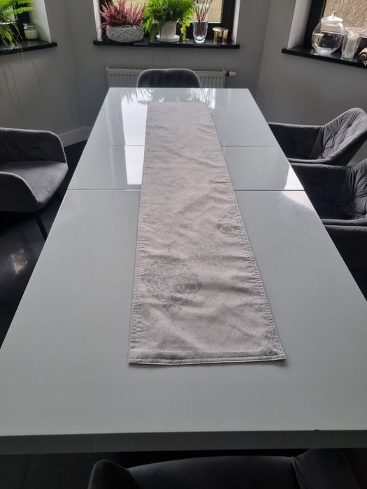 stół do jadalni lub salonu 180x90 260x90 biały