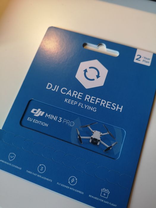 Ubezpieczenie DJI Care Refresh 2 lata – DJI Mini 3 Pro (Wersja EU) – Kod / Karta
