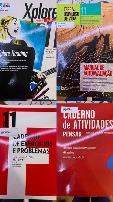 Livros biologia, geologia e filosofia 11 ano
