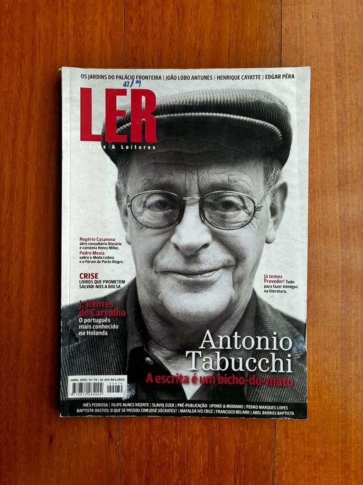 Revista LER: Antonio Tabucchi