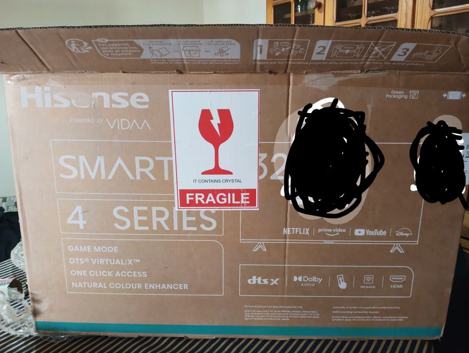 Smart TV Hisense 32 polegadas como nova