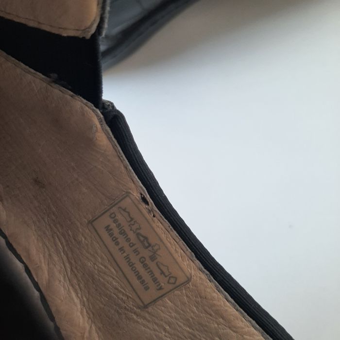 Skorzane Mokasyny buty wsuwane ara 38