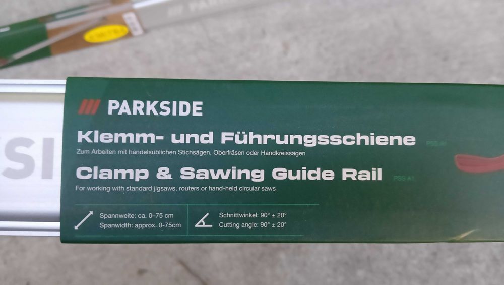 zestaw dwóch prowadnic - ścisków 75 cm i 100 cm - nowe