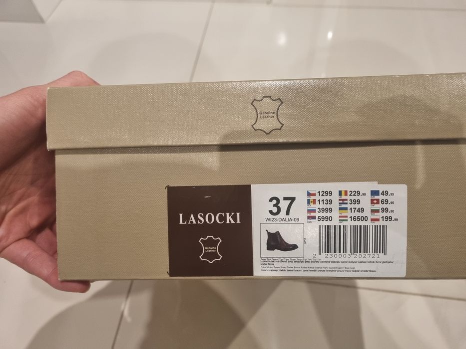 Sztyblety brązowe lasocki r.37