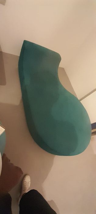 Divã azul turquesa/petróleo