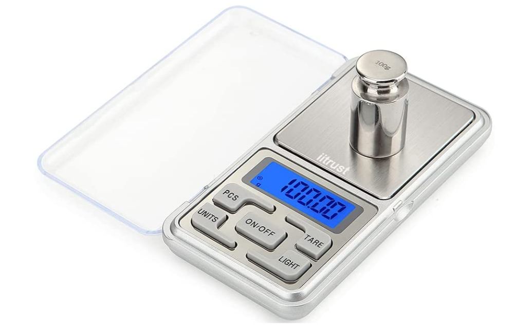 Balança digital aço inoxidável 0.01 - 500g ecrã LCD Joias Café Cozinha