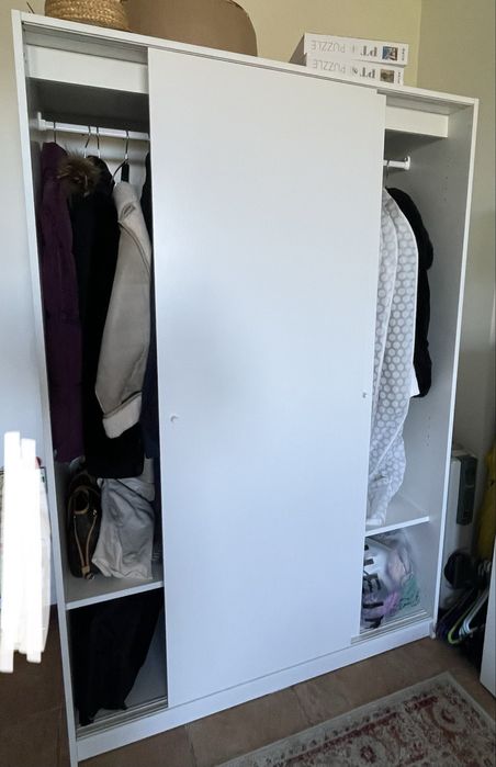 Roupeiro armário Kleppstad Ikea branco