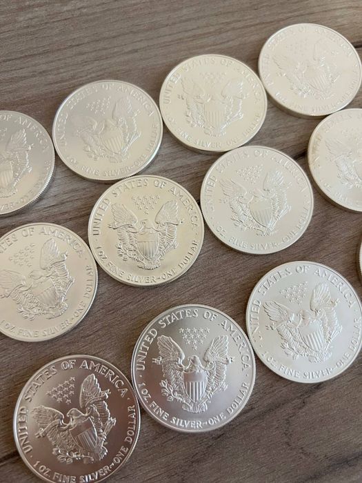 ‼️Монети срібні Американський орел різні роки‼️