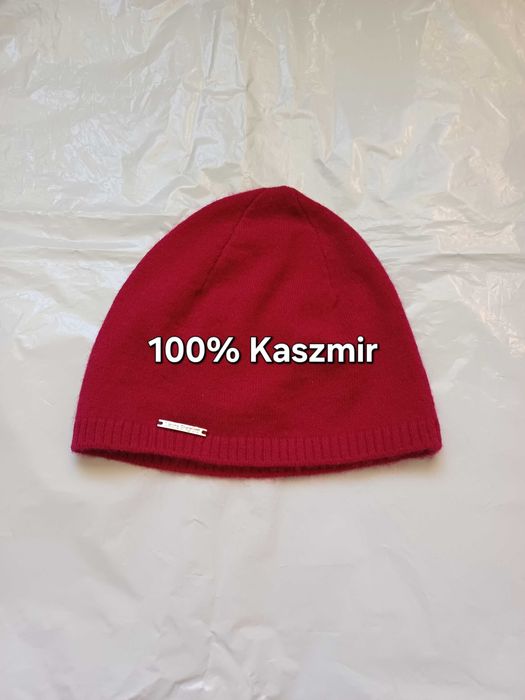 Laura Biagiotti kaszmirowa czapka fuksja