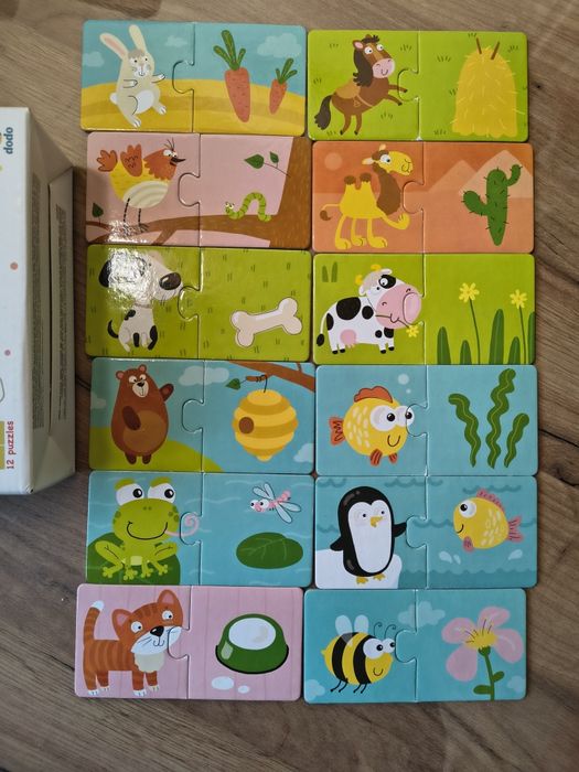 Дитячі пазли картонні, дерев'янні