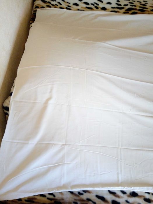 Бежева полуторна підковдра 200*140