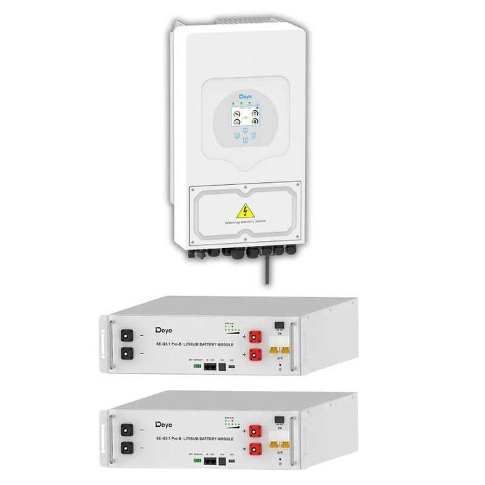 Готовий безперебійник 6 кВт   Deye + 10,24 кВт⋅год LiFePO4 |