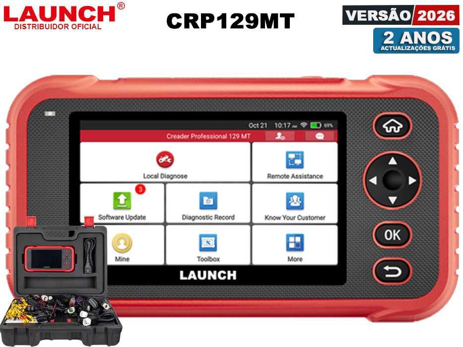 Launch CRP129MT Máquina Diagnostico OBD Motas (NOVO)